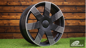 Ratlankis R16x6.5  4X98  ET  35  58.1  YF7074  Black Polished Half Matt (MBHM)  For FIAT  (Z3)  (HYBRID FORGED)