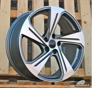 Ratlankis R18x8  5X112  ET  35  66.5  YS1270  (FBX340)  Grey Polished Matt (MGM)  For AUD  (K3)  (HYBRID FORGED)