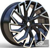 Ratlankis R18x8  5X112  ET  44  57.1  FBX423  Black Polished (MB)  For SKODA  (Z3)  (HYBRID FORGED)