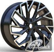 Ratlankis R18x8  5X112  ET  44  57.1  FBX423  Black Polished (MB)  For SKODA  (Z3)  (HYBRID FORGED)