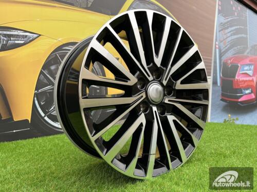 Ratlankis R18x8  5X120  ET  50  65.1  B1515  (FBX530)  Black Polished (MB)  For VW  (Z3+Z7)  (HYBRID FORGED (1250kg))
