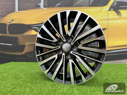 Ratlankis R18x8  5X120  ET  50  65.1  B1515  (FBX530)  Black Polished (MB)  For VW  (Z3+Z7)  (HYBRID FORGED (1250kg))