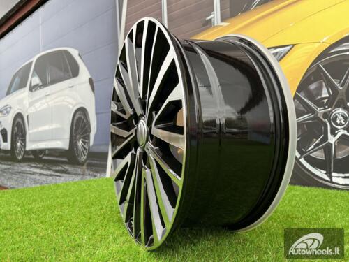 Ratlankis R18x8  5X120  ET  50  65.1  B1515  (FBX530)  Black Polished (MB)  For VW  (Z3+Z7)  (HYBRID FORGED (1250kg))