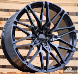 Ratlankis R22x10.5  5X112  ET  43  66.6  B5771  (FBX268)  Black+Tinted Face (BLTF)  For BMW  (Z5)  (HYBRID FORGED Rear+Front)