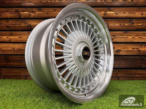 Ratlankis Work Emitz Style R15X8J 4X100/5X100 ET0 73.1 Silver with Diamond Cut
