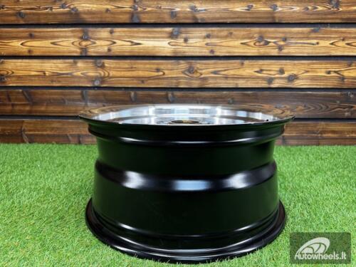 Ratlankis Work Emitz Style R15X8J 4X100/5X100 ET0 73.1 Black with Diamond Cut