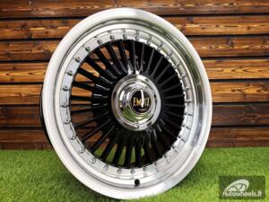 Ratlankis Work Emitz Style R15X9J 4X100/5X100 ET0 73.1 Black with Diamond Cut