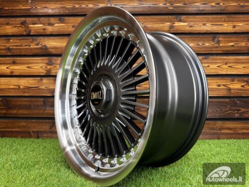 Ratlankis Work Emitz Style R15X8J 4X100/5X100 ET0 73.1 Grey with Diamond Cut