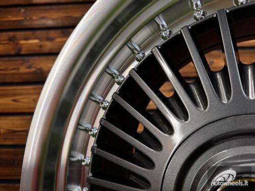 Ratlankis Work Emitz Style R17X8J 4X100/5X100 ET20 73.1 Grey with Diamond Cut