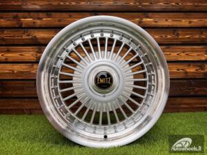 Ratlankis Work Emitz Style R17X9J 4X100/4X108 ET20 73.1 Silver with Diamond Cut