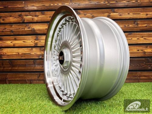 Ratlankis Work Emitz Style R17X8J 5X112/5X120 ET20 72.6 Silver with Diamond Cut