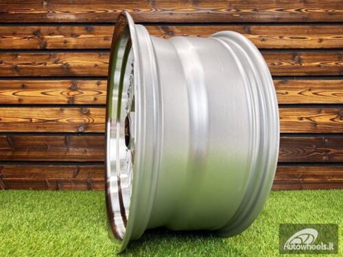 Ratlankis Work Emitz Style R17X8J 5X112/5X120 ET20 72.6 Silver with Diamond Cut