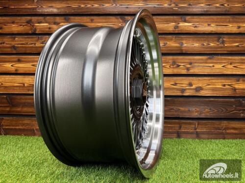 Ratlankis Work Emitz Style R17X8J 5X112/5X120 ET20 72.6  Grey with Diamond Cut