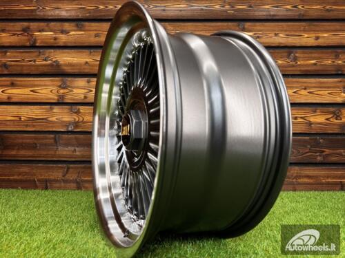 Ratlankis Work Emitz Style R17X8J 5X112/5X120 ET20 72.6  Grey with Diamond Cut