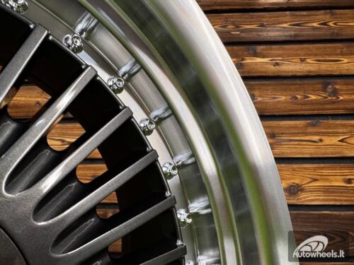 Ratlankis Work Emitz Style R17X8J 5X112/5X120 ET20 72.6  Grey with Diamond Cut