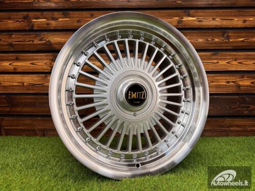 Ratlankis Work Emitz Style R17X8J 5X100/5X114.3 ET20 73.1 Silver with Diamond Cut