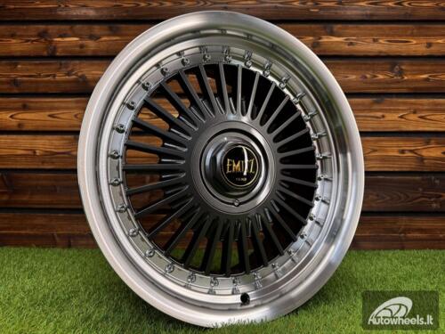 Ratlankis Work Emitz Style R17X8J 5X100/5X114.3 ET20 73.1 Grey with Diamond Cut