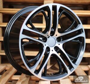 Ratlankis R20x10  5X120  ET  51  72.6  B1600  Black Polished (MB)  For BMW  (Z1)  (Rear+Front For BMW X3)