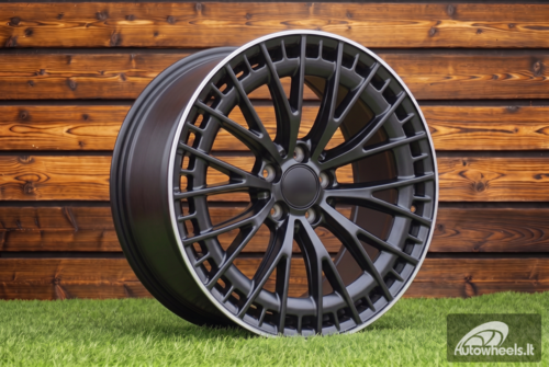 Ratlankis R22x9  5X112  ET  35  66.6  B1877  Black (BL)  For MER  (Z1)  (Rear+Front)