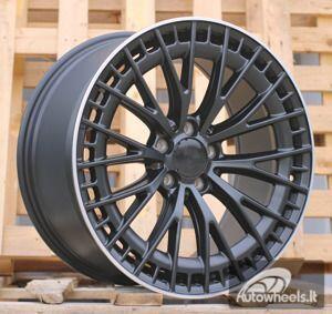 Ratlankis R22x9  5X112  ET  35  66.6  B1877  Black (BL)  For MER  (Z1)  (Rear+Front)
