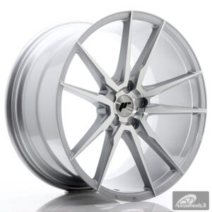 JR Wheels JR21 21x11 ET15-55 5H BLANK Silver Machined Face