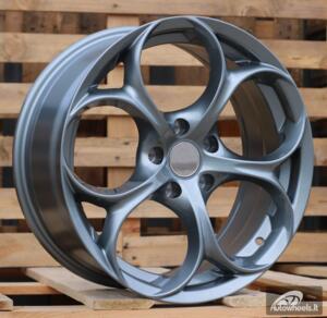 Ratlankis R18x8  5X110  ET  33  65.1  L1664  (YF5707)  Gun Metal (GM)  For ALFA  (Z5)  (HYBRID FORGED)