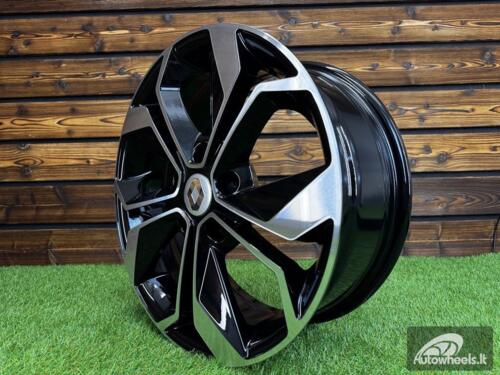 Ratlankis R18x7.5  5X114.3  ET  40  66.1  B5168  Black Polished (MB)  For RENAU  (P)