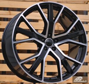 Ratlankis R22x10  5X112  ET  21  66.5  B5131  (FBX133)  Black Polished (MB)  For AUD  (Z5)  (HYBRID FORGED)