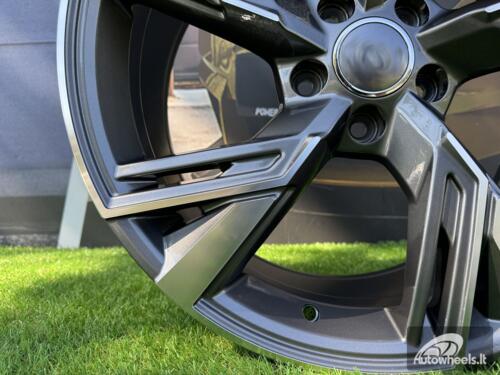 Ratlankis R20x9  5X112  ET  35  66.5  B1571  (FBX154)  Grey Polished (MG)  For AUD  (Z5)  (HYBRID FORGED)
