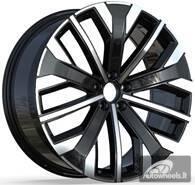 Ratlankis R21x8.5  5X108  ET  49.5  63.4  H3460F  Black Polished (MB)  For VOLVO  (A)  (HYBRID FORGED)