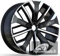 Ratlankis R21x8.5  5X108  ET  49.5  63.4  H3460F  Black Polished (MB)  For VOLVO  (A)  (HYBRID FORGED)