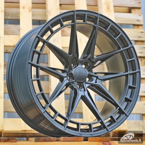 Ratlankis R22x9  5X112  ET  30  66.5  HX046F  Black Half Matt (BLHM)  For HAXER  (A)  (HYBRID FORGED Rear+Front)