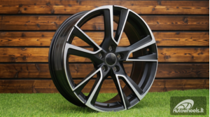Ratlankis R17x7  5X100  ET  46  57.1  IN3627F  (YF5767)  Black Polished Half Matt (MBHM)  For SKODA  (Z5)  (HYBRID FORGED)