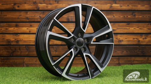 Ratlankis R17x7  5X100  ET  46  57.1  IN3627F  (YF5767)  Black Polished Half Matt (MBHM)  For SKODA  (Z5)  (HYBRID FORGED)