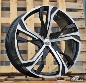 Ratlankis R20x8.5  5X108  ET  42.5  63.3  YF5753  Black Polished (MB)  For VOLVO  (Z5)  (HYBRID FORGED)