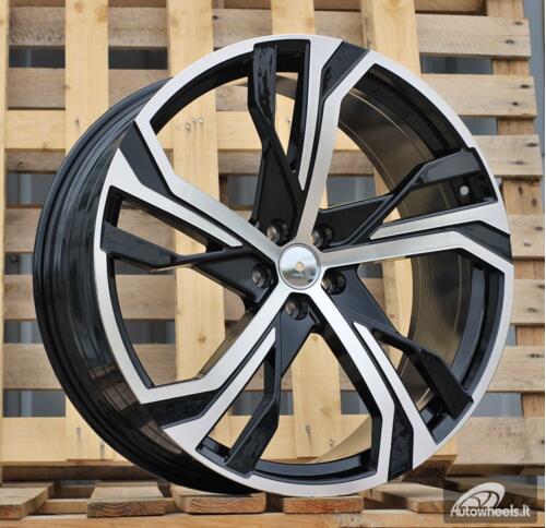 Ratlankis R20x8.5  5X108  ET  42.5  63.3  YF5753  Black Polished (MB)  For VOLVO  (Z5)  (HYBRID FORGED)