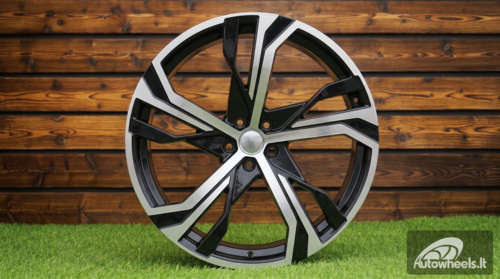 Ratlankis R22x9  5X108  ET  38.5  63.3  YF5753  Black Polished (MB)  For VOLVO  (Z5)  (HYBRID FORGED)