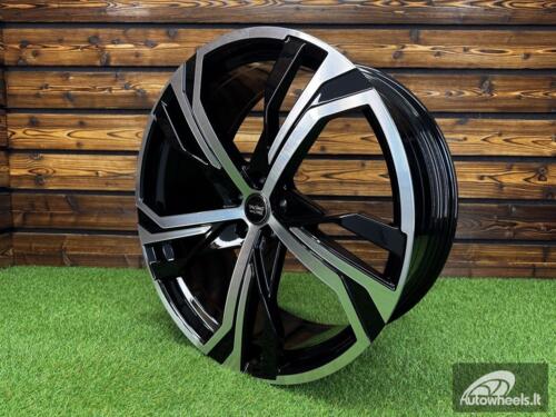 Ratlankis R22x9  5X108  ET  38.5  63.3  YF5753  Black Polished (MB)  For VOLVO  (Z5)  (HYBRID FORGED)