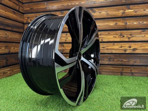 Ratlankis R22x9  5X108  ET  38.5  63.3  YF5753  Black Polished (MB)  For VOLVO  (Z5)  (HYBRID FORGED)