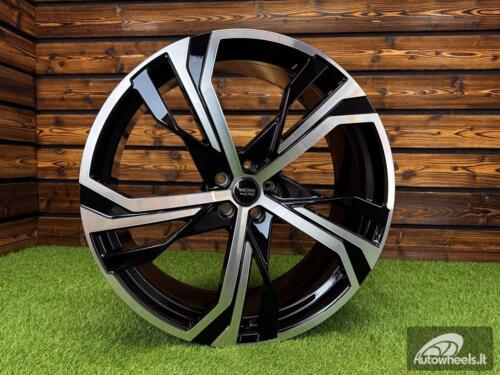 Ratlankis R22x9  5X108  ET  38.5  63.3  YF5753  Black Polished (MB)  For VOLVO  (Z5)  (HYBRID FORGED)