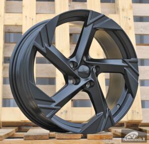 Ratlankis R18x7.5  5X112  ET  45  57.1  YF5754  Black Half Matt (BLHM)  For VW  (Z5)  (HYBRID FORGED)