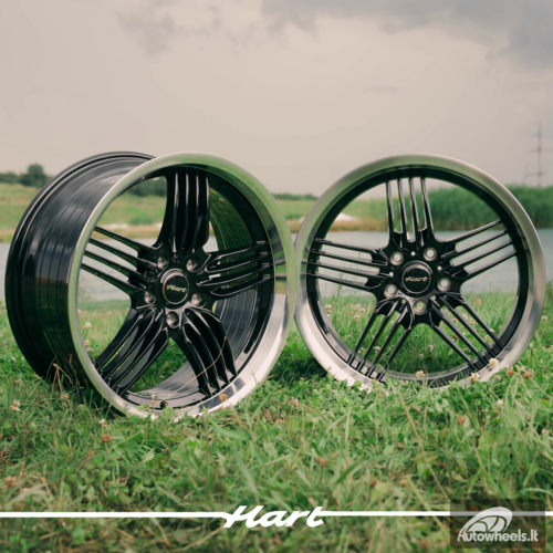 Ratlankis HART HR79 R18X8.5J 5X120 ET25 CB:74.1 Black with Diamond Cut Lip