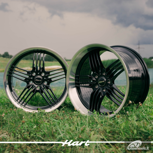 Ratlankis HART HR79 R18X8.5J 5X120 ET25 CB:74.1 Black with Diamond Cut Lip