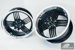 Ratlankis HART HR79 R18X10J 5X120 ET20 CB:74.1 Black with Diamond Cut Lip
