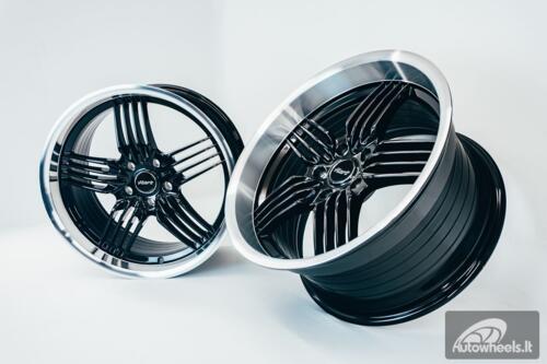 Ratlankis HART HR79 R18X10J 5X120 ET20 CB:74.1 Black with Diamond Cut Lip