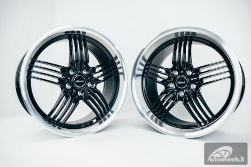 Ratlankis HART HR79 R18X10J 5X120 ET20 CB:74.1 Black with Diamond Cut Lip