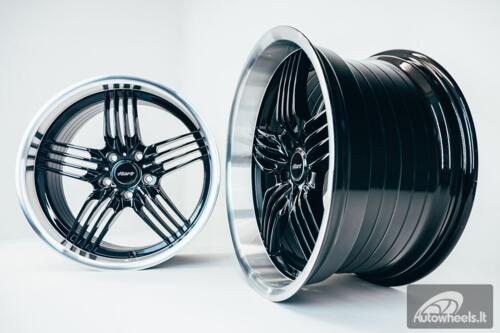 Ratlankis HART HR79 R18X10J 5X120 ET20 CB:74.1 Black with Diamond Cut Lip