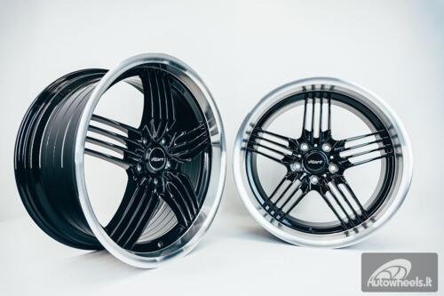 Ratlankis HART HR79 R18X10J 5X120 ET20 CB:74.1 Black with Diamond Cut Lip