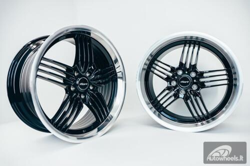 Ratlankis HART HR79 R18X10J 5X120 ET20 CB:74.1 Black with Diamond Cut Lip