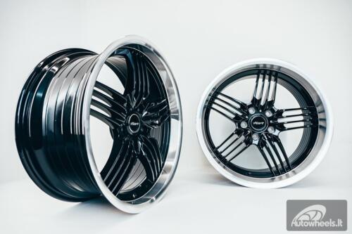 Ratlankis HART HR79 R18X10J 5X120 ET20 CB:74.1 Black with Diamond Cut Lip